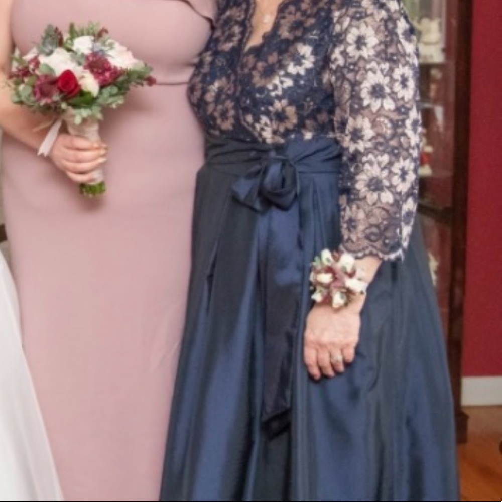 Mother of the bride blue dress